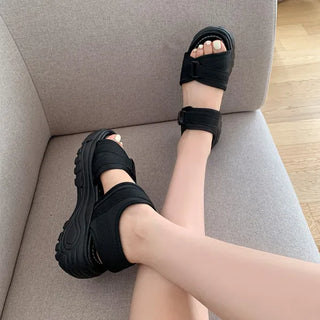 0440 Buckle Platform Sandals