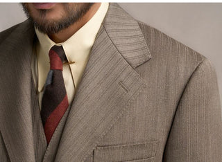 [CULTUM] 1930s Wool Blend Stripe Suit Set