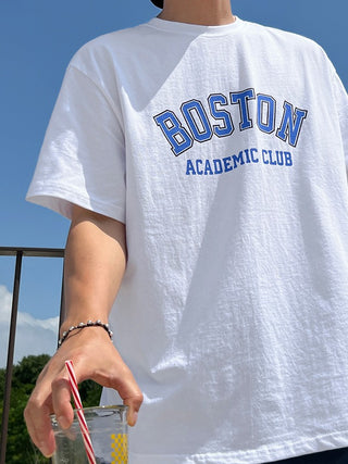 BOSTON Lettering 1/2 T-shirt