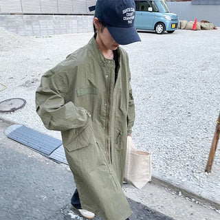long windbreak coat
