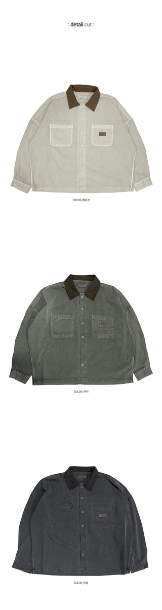 Slow Pigment Crop Work Shirt