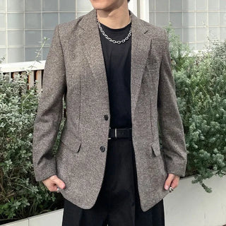 Checked blazer jacket