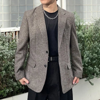 Checked blazer jacket