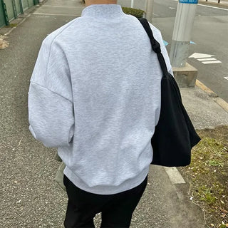 Half-neck warmer sweatshirt