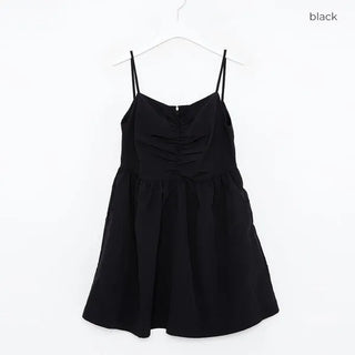 Shirred Mini Dress