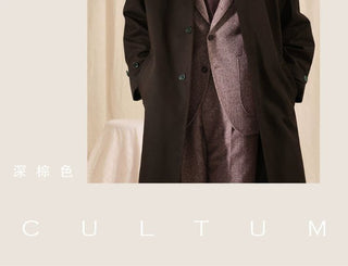 [CULTUM] Washed Cotton Balmacaan Coat
