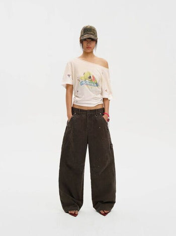 [MASONPRINCE] Paint Splatter Work Pants