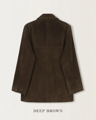 Leather suede jacket