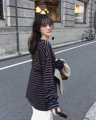Oversized striped T-shirt