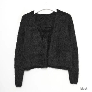 Fur Camisole Cardigan Set