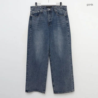 Tinted Washed Denim Pants