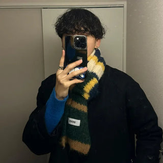 Colored border scarf