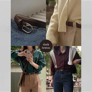 #LENTO. (Over 200,000 sold) Classic Belt (silver/gold)