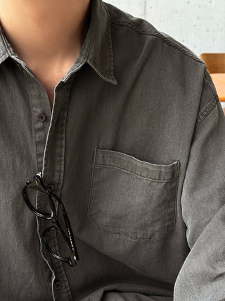 Haze Aging Fade Washed Shirt