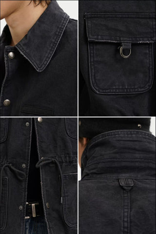 [MASONPRINCE] Washed Cotton Work Jacket