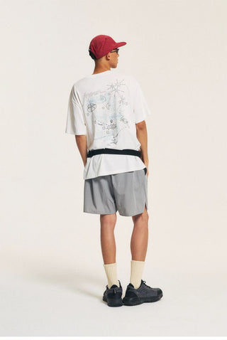[Monterest] Quick-Dry Reflective Print T-Shirt