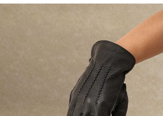 [CULTUM] Sheepskin Touchscreen Wool-Lined Gloves