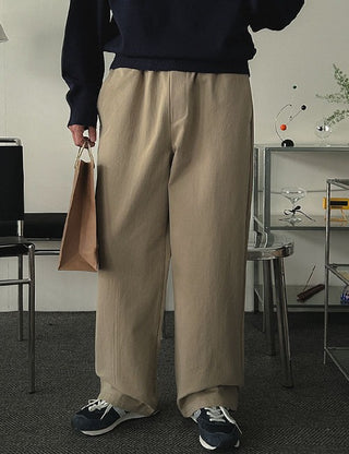 [Special Feature] High-density Cotton Elastic Waist Pants (5 colors)