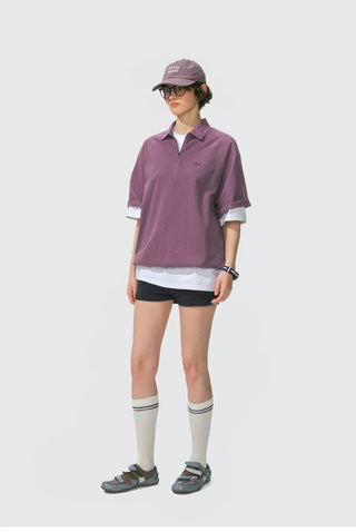 [Monterest] Quick-Dry Half-Zip Polo Shirt