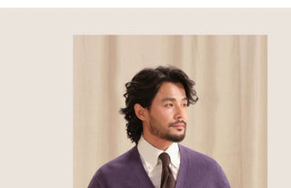 [CULTUM] V-Neck Cashmere Blend Cardigan