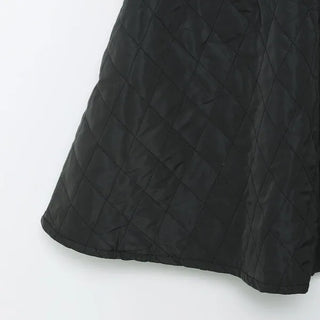 Quilted long skirt
