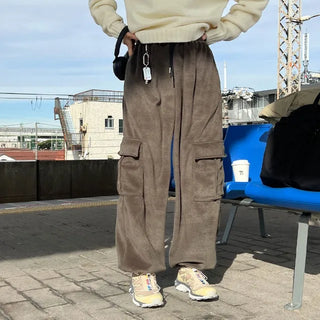 Cargo fleece pants