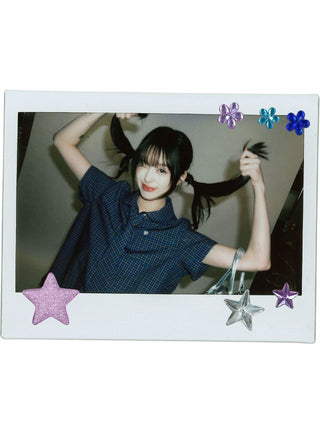 [moromoro2] Plaid Ruffle Hem Shirt