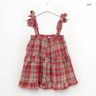 Checked camisole blouse