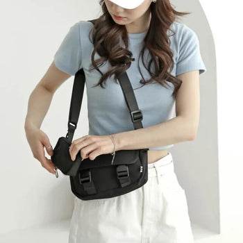 Forty Double Belt Mini Crossbody Bag