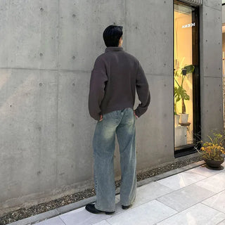 Tinted Washed Denim Pants