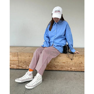 Oversized cotton shirt
