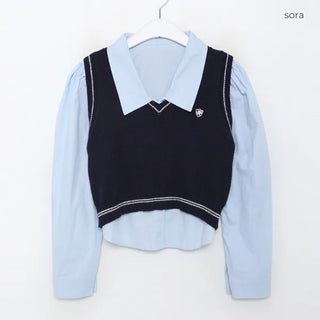 Vest and shirt set