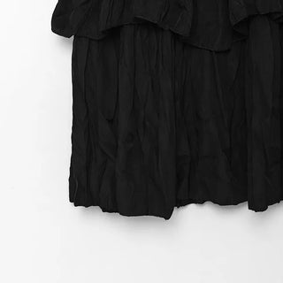 Frilled tiered long skirt
