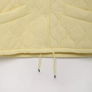 Oversized quilted down jacket