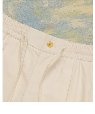 [CULTUM] Drawstring Pleated Shorts