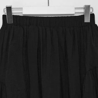 Shirred long skirt