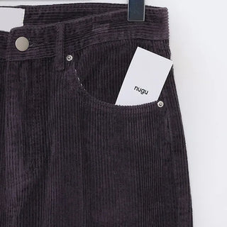 Straight corduroy pants
