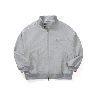 [Monterest] Wool Blend Stand Collar Harrington Jacket