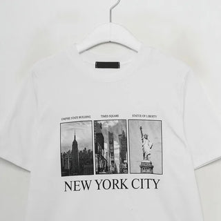 New York print T-shirt