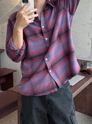Jude Tartan Check Natural Fit Shirt