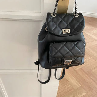 Quilted Chain Mini Backpack