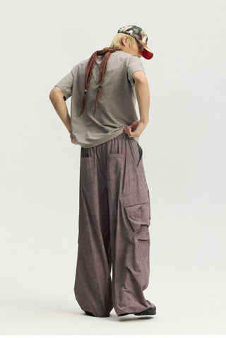 [Monterest] Washed Pleated Parachute Pants