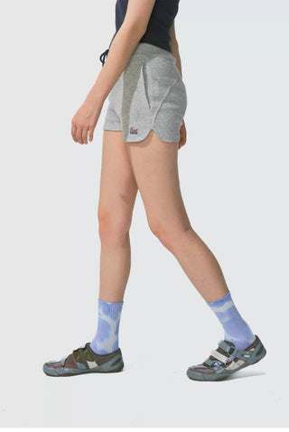 [Monterest] Drawstring Logo Embroidered Sweat Shorts