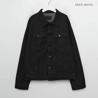 Black denim jacket