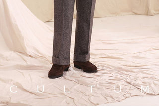 [CULTUM] Neapolitan Double Pleat Wool Blend Trousers