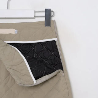 Quilted mini skirt