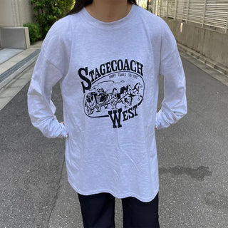 Oversized Lettering Long T-Shirt