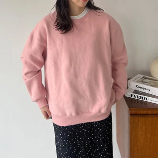 Pastel brushed fleece sweatshirt - P000KZUH