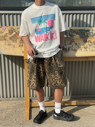 Waikiki Puff Print 1/2 T-shirt