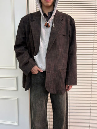 [NeverSeez] Distressed Tailored Blazer